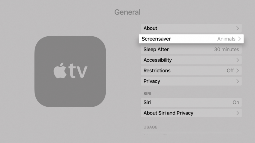 Apple TV screensavers