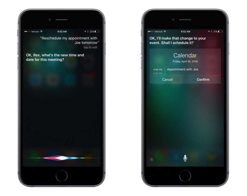 How to update a calendar event with Siri