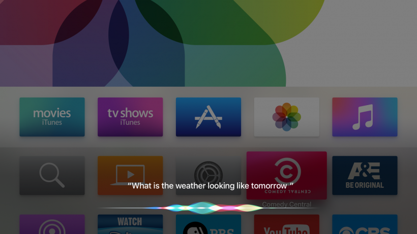 Apple TV screenshot Siri
