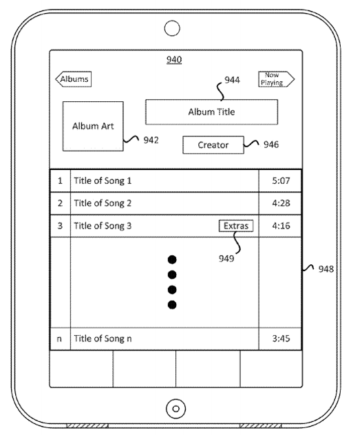 apple patent mixtape interface