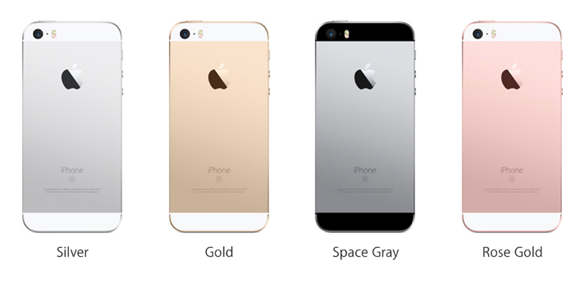 iPhone SE available colors