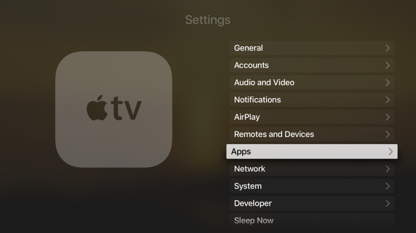Stop auto app updates Apple TV