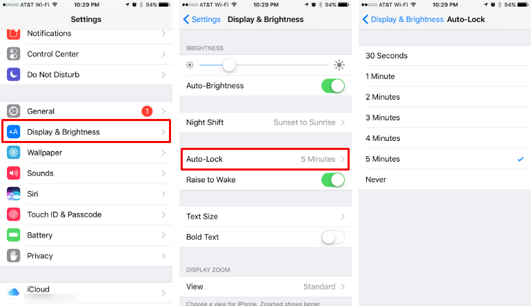 How to change the time it takes for your iPhone to sleep/lock.