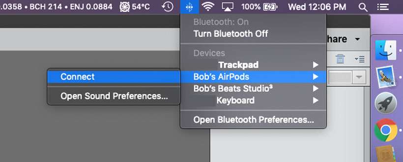 Как мне подключить AirPods к моему Mac? 84