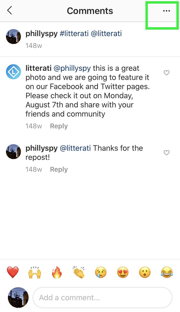 Instagram bulk delete comments
