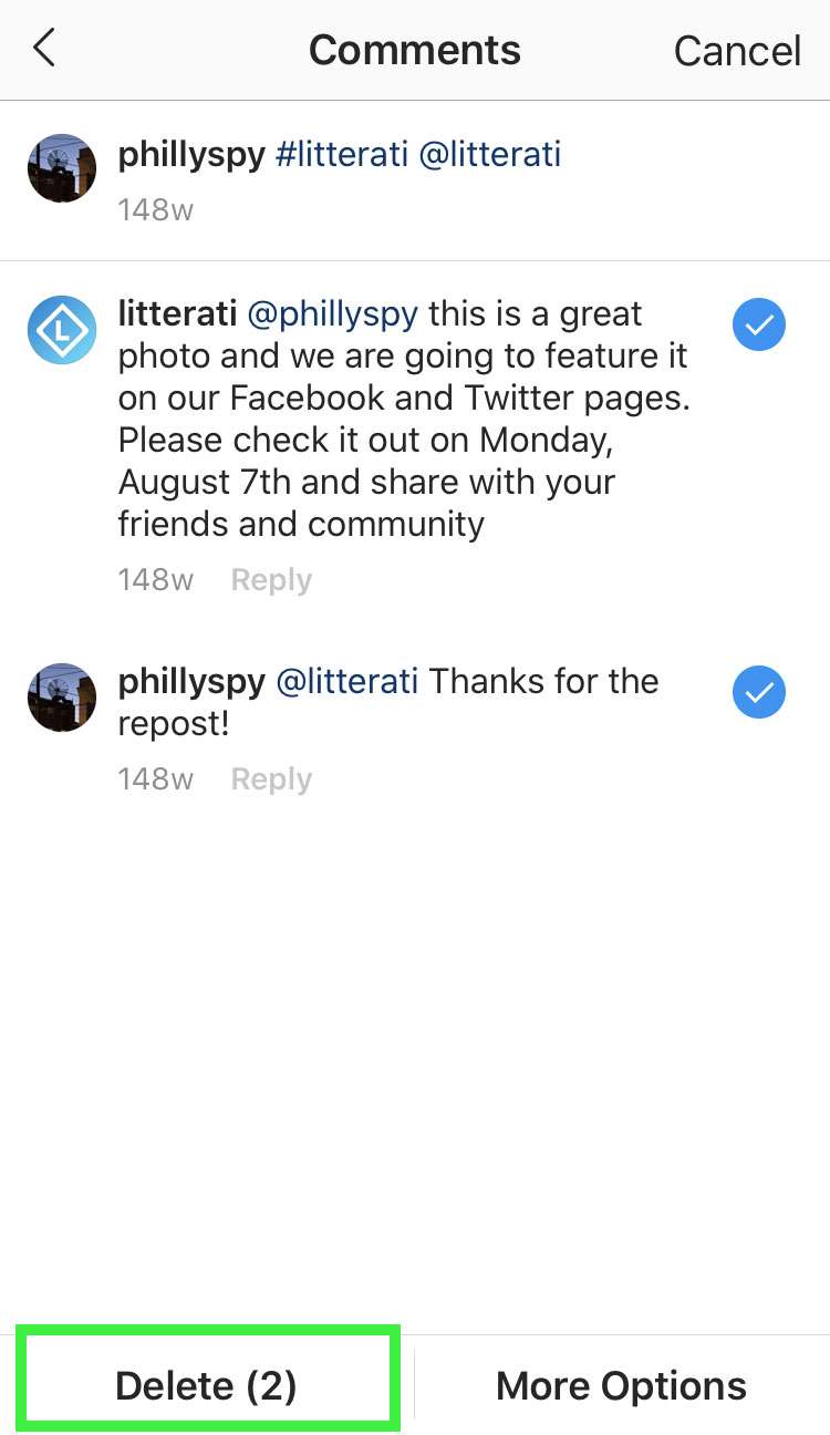 Instagram bulk delete comments 3