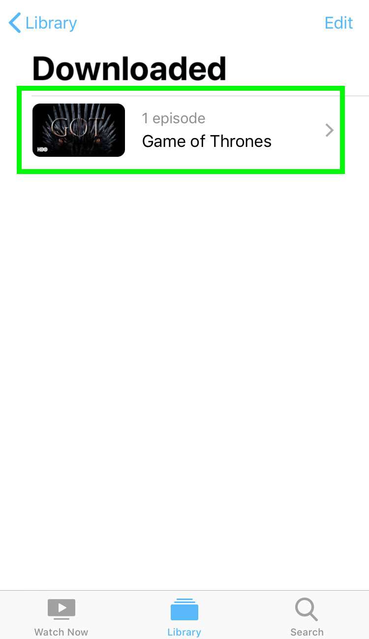 HBO show download iOS device 5