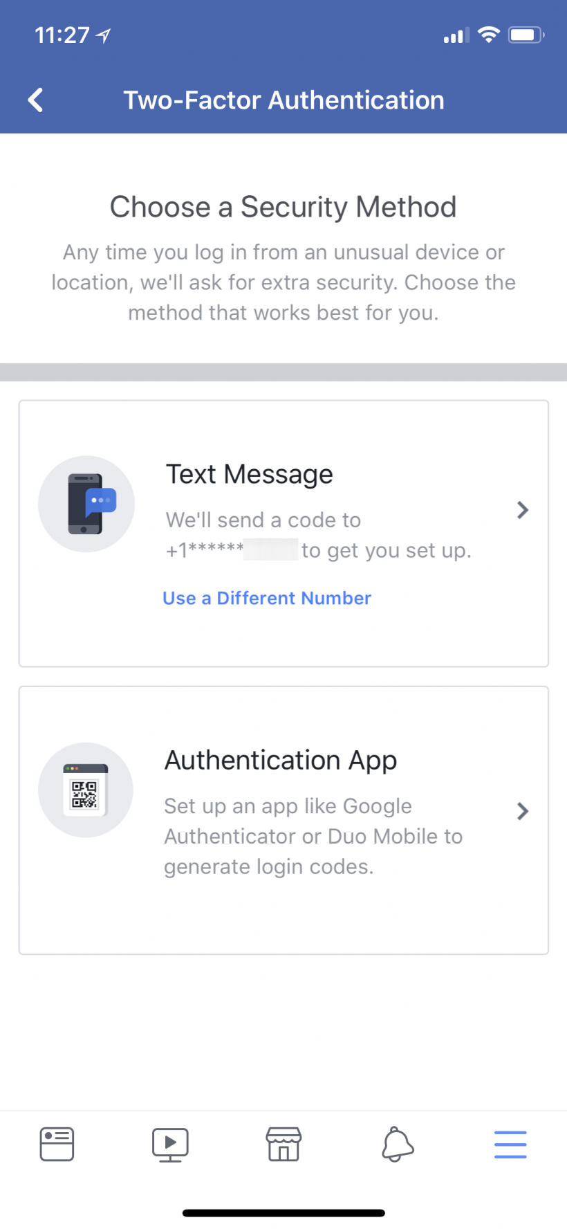 How to activate 2FA two-factor authentication on Facebook on iPhone and iPad.