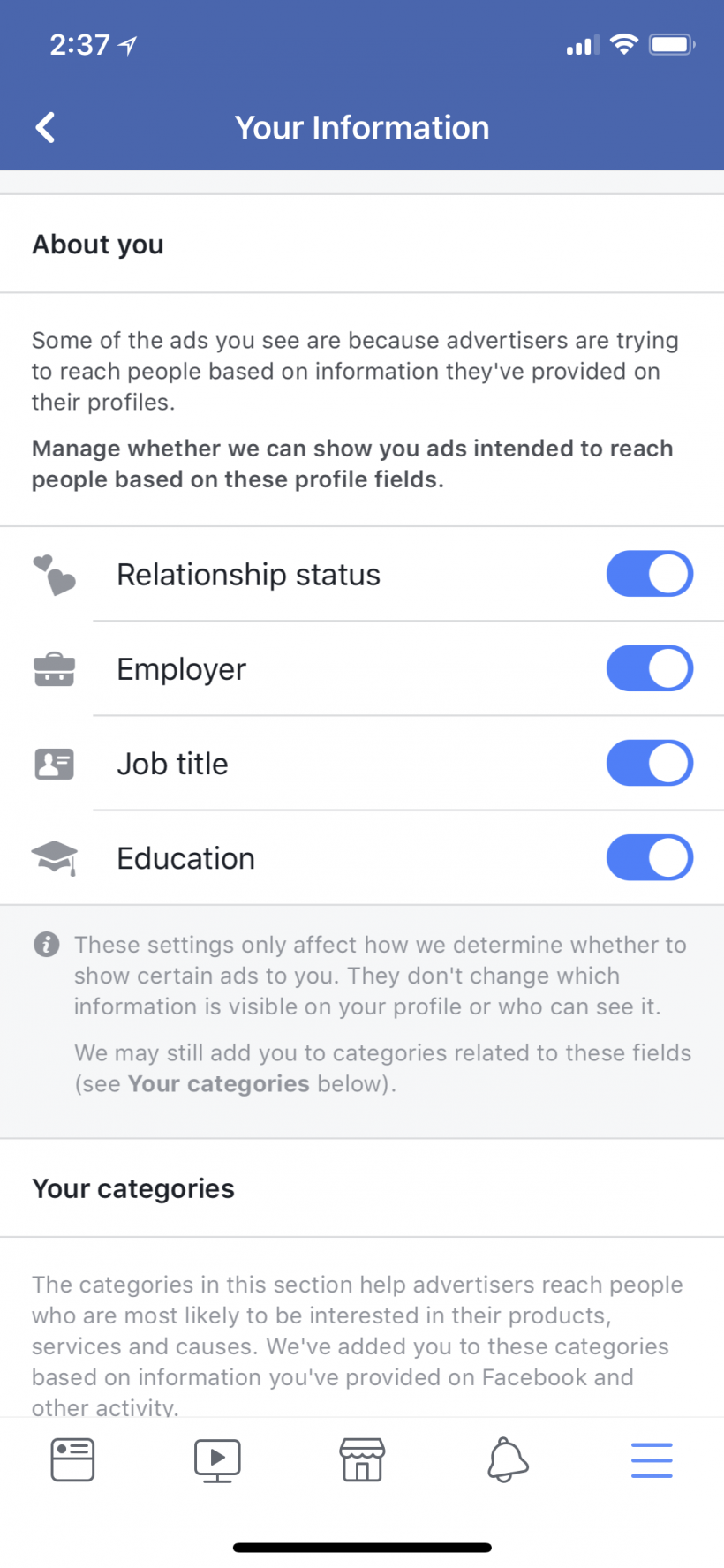 How to manage your Facebook Ad Preferences on iPhone and iPad.