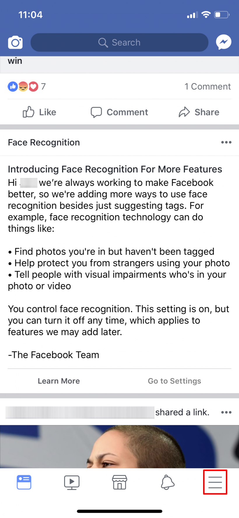 How to turn off Facebook facial recognition on iPhone and iPad.