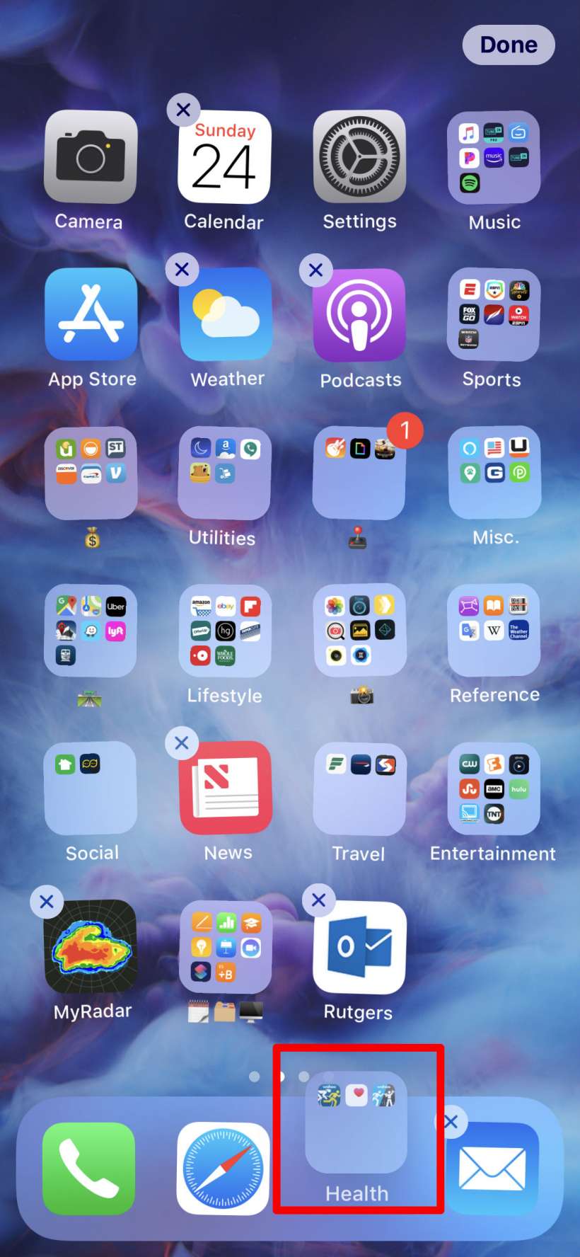 How to put a folder on your iPhone or iPad dock.