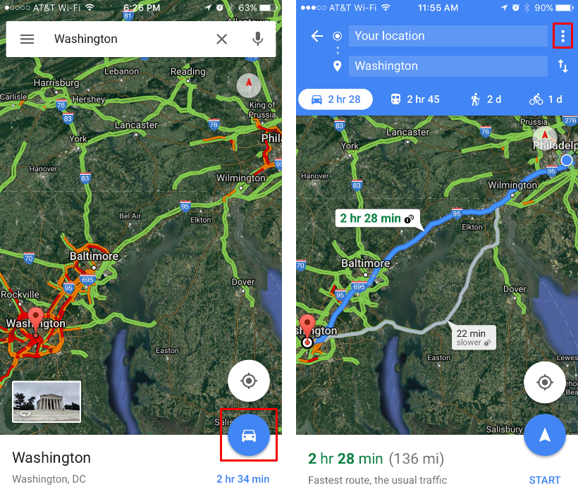 How to avoid tolls, highways and ferries with Google Maps for your iPhone.