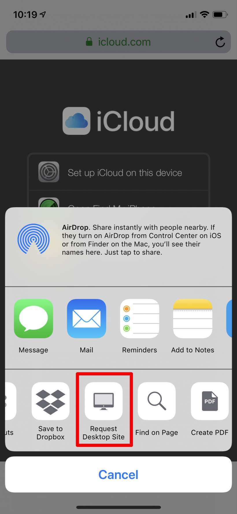 How to log into iCloud from your iPhone or iPad.