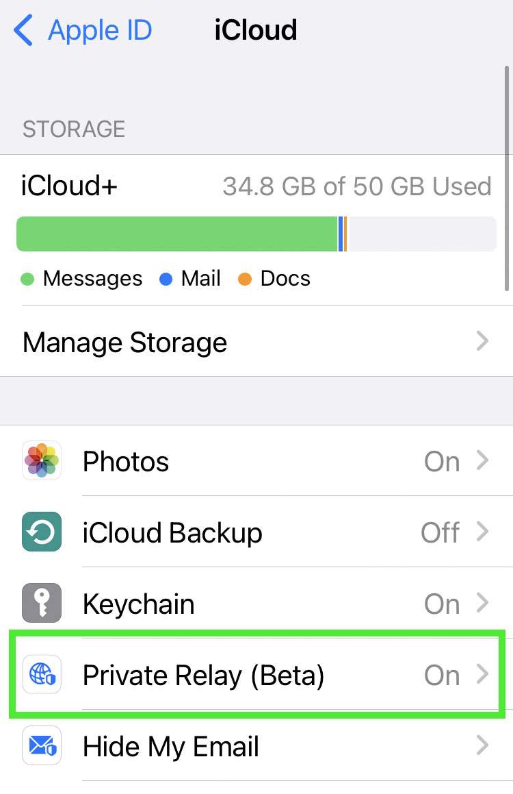 Apple iCloud Private Relay 3