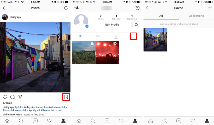 How to save or bookmark posts on Instagram.