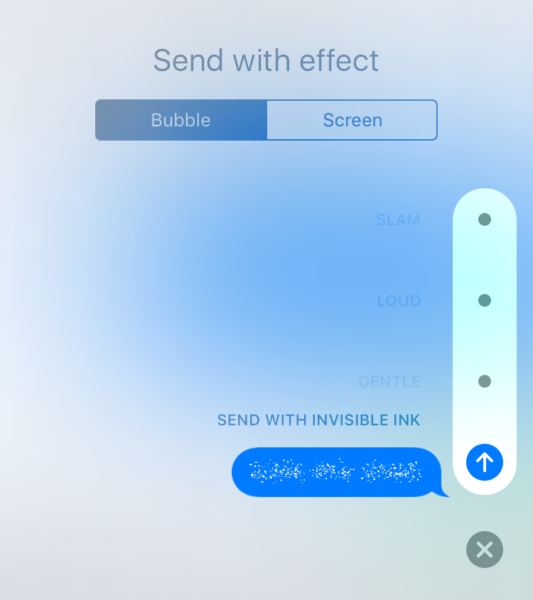 iOS 10 Invisible Ink