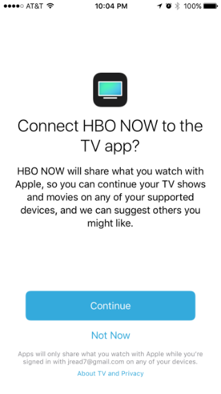 How to link channels to Apple's TV app.