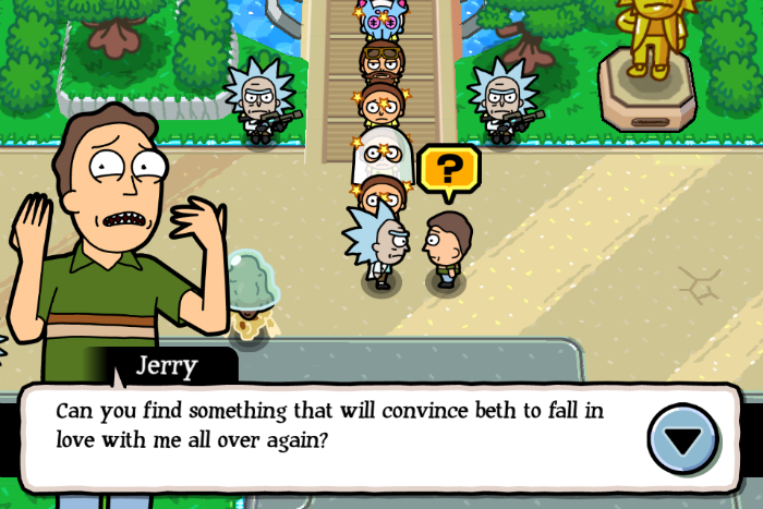 Jerry Pocket Morty Side Quest