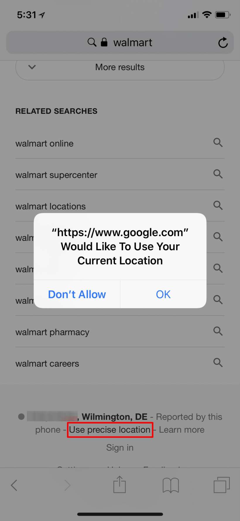 How to stop Google / Safari from asking for your location on iPhone and iPad.