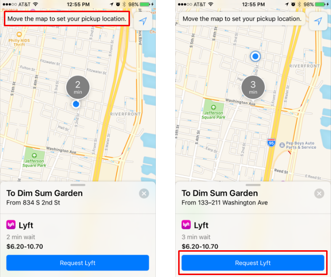 How to use Maps extensions to order a Lyft.
