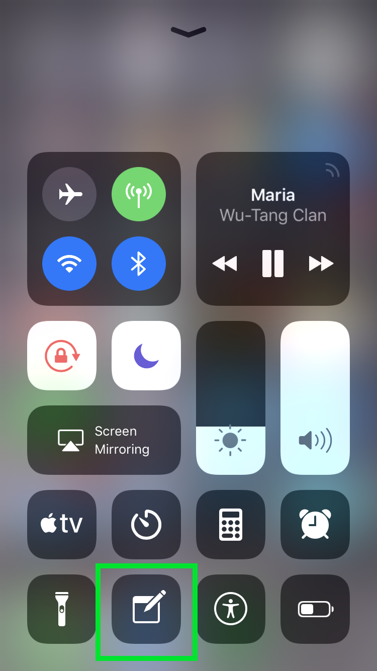 Notes control center Wu-Tang Forever