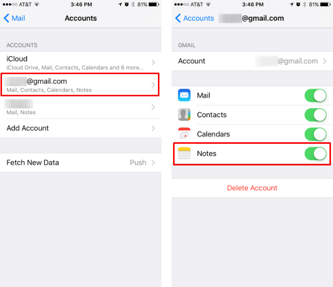 How to sync iPhone Notes with Gmail.