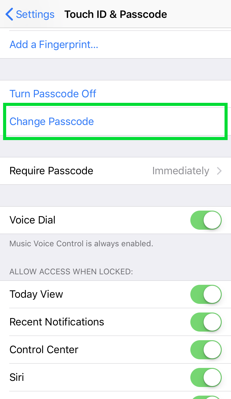 iOS Passcode 2