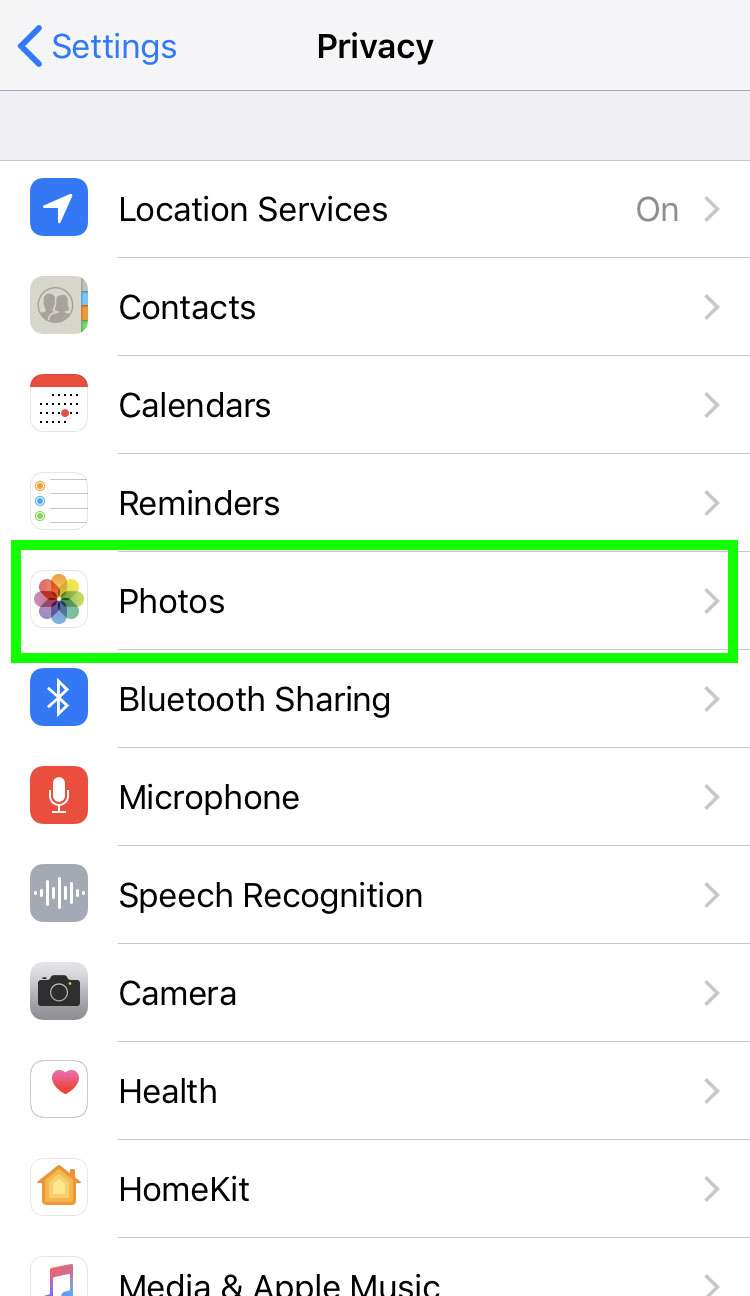 iPhone camera roll privacy 3