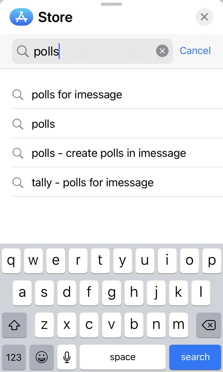 Create an iMessage poll 2