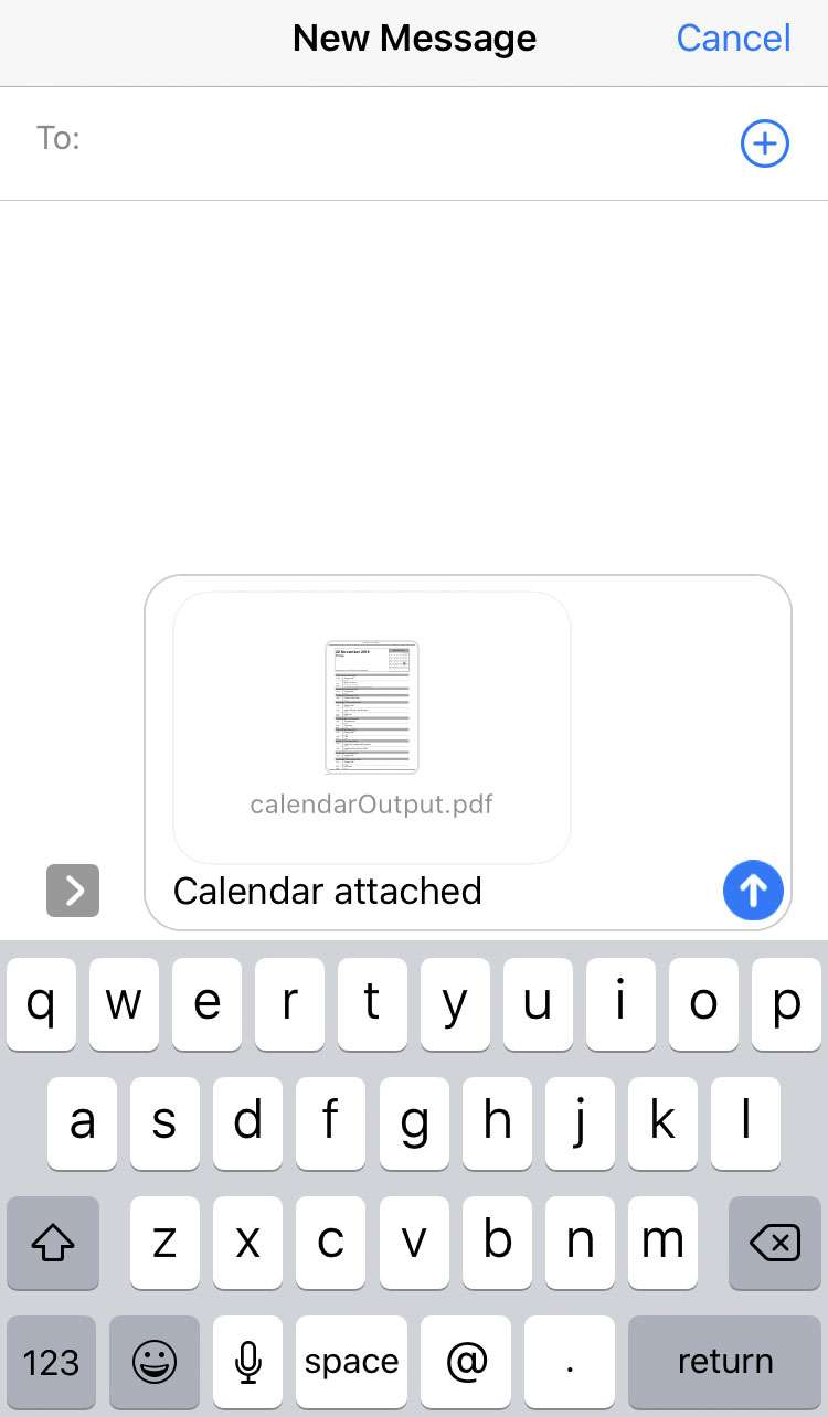Print Calendar app