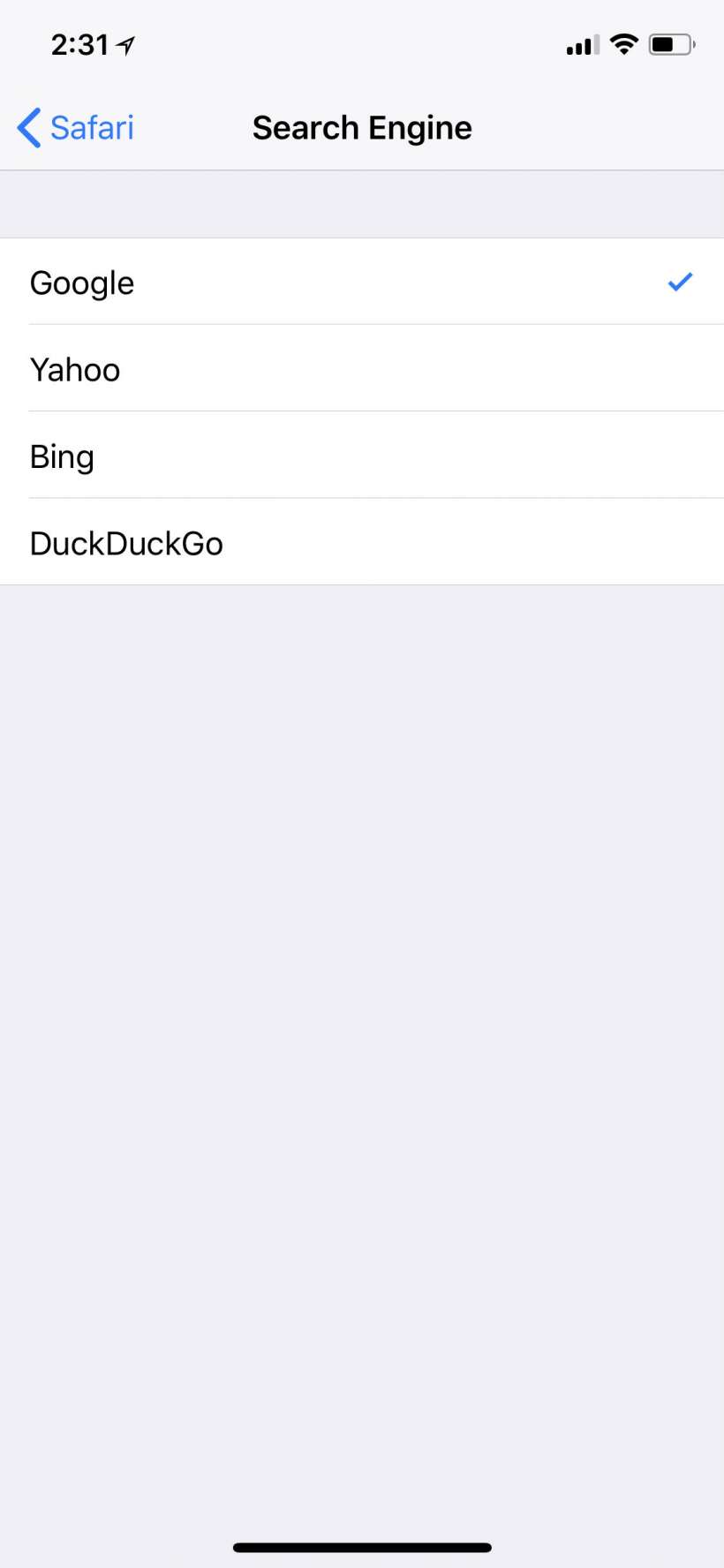 How to set Safari's default search engine to Google, Yahoo, Bing or DuckDuckGo on iPhone and iPad.