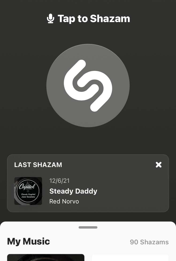See all Shazam song list history iPhone Shazam app 1
