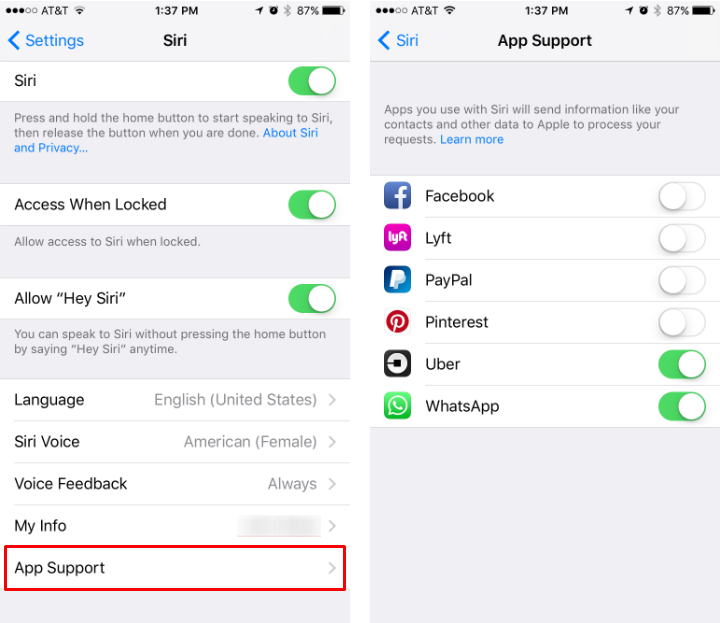 How to check which apps work with Siri on iPhone.