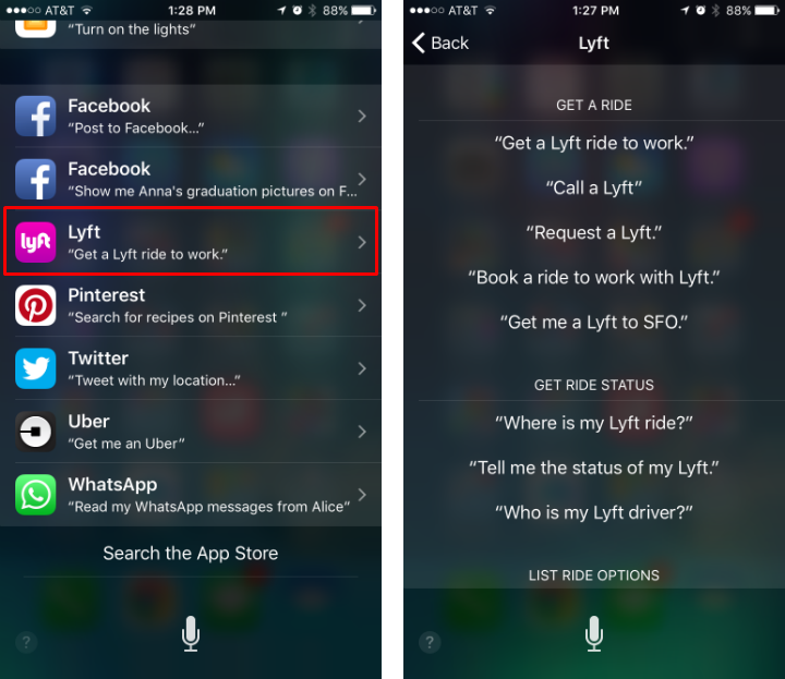 How to see what Siri commands work with third-party apps on iPhone and iPad.