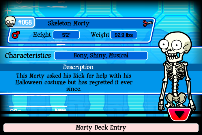 Skeleton Morty