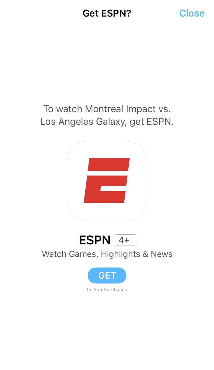 TV app Sports subscriptions 2