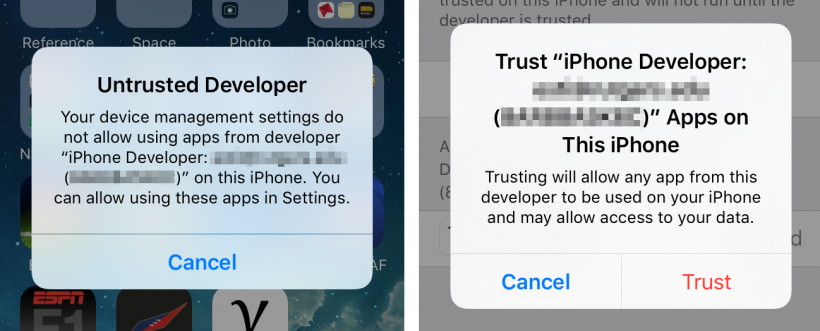 iOS 9 trust