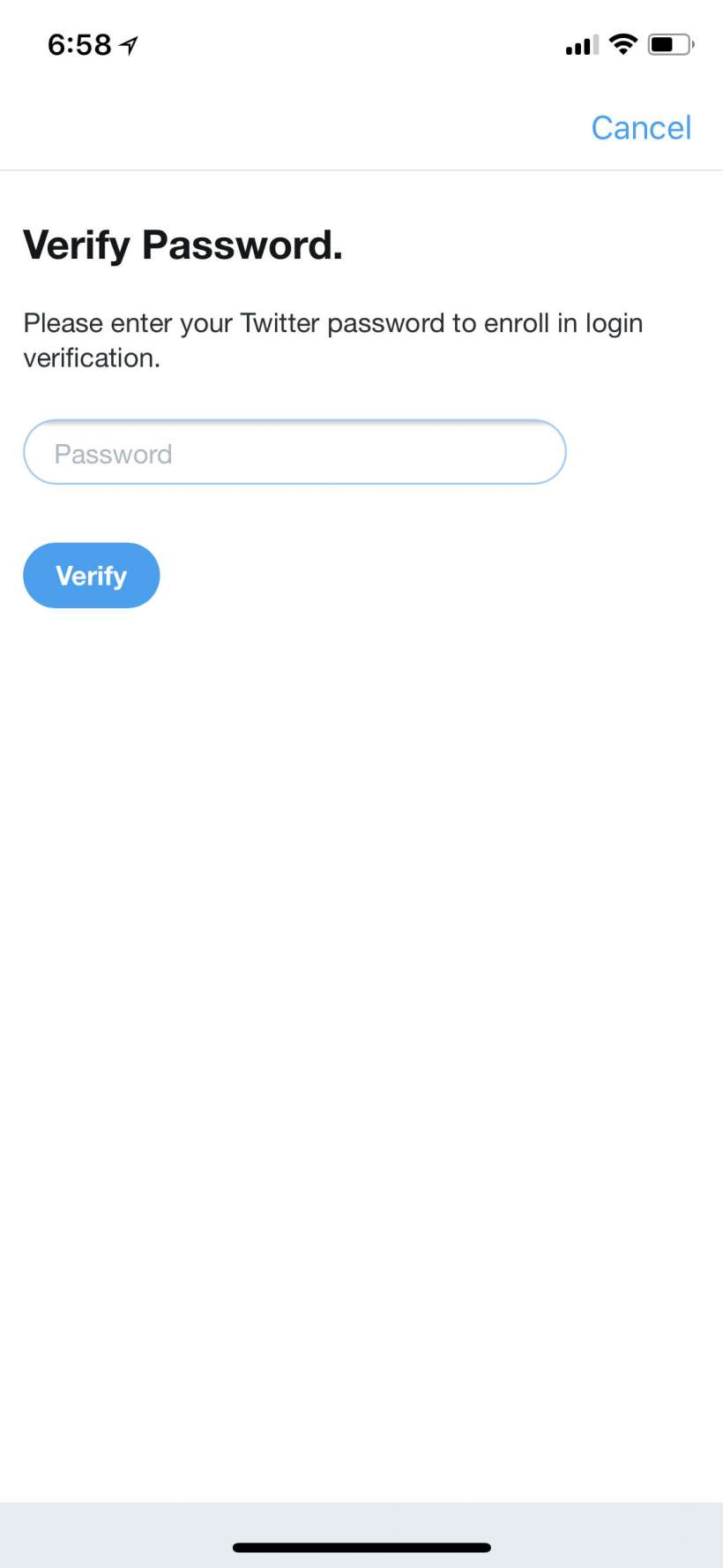 How to change your Twitter password and activate login verification.