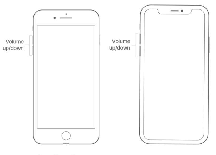 iPhone volume buttons