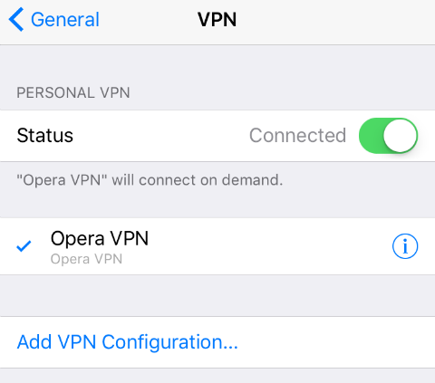 VPN iOS