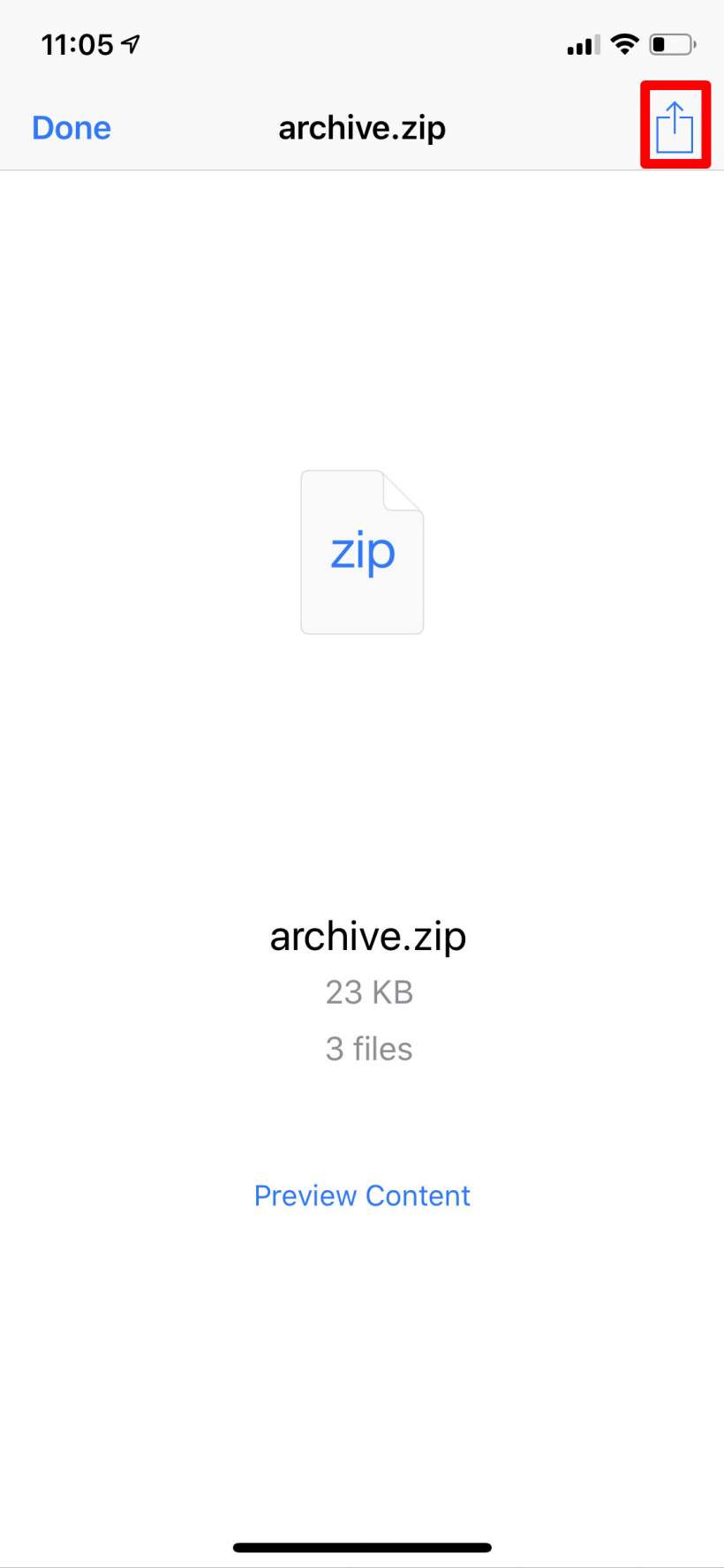 How to extract archive files on iPhone and iPad with a shortcut.