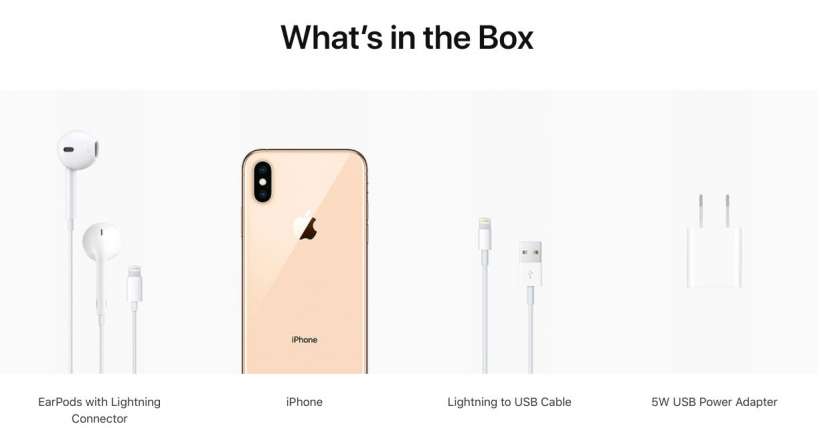 iPhone XS Max What's in the Box