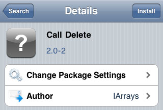 Call Delete Cydia tweak