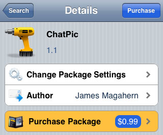 iPhone Cydia app ChatPic