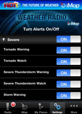 iOS app iMap WeatherRadio free one day promotion