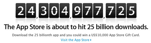 Apple App Store 25 billion gift card