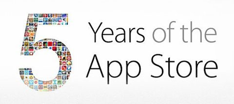 Apple app store 5 year anniversary