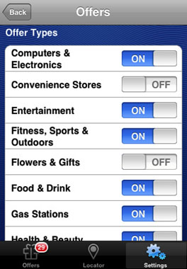 apple iphone app visa deals shopping location services