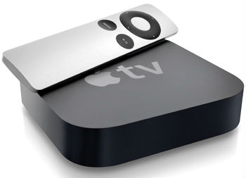 Turn off Apple TV by holding down the Play/Pause button for about three seconds.