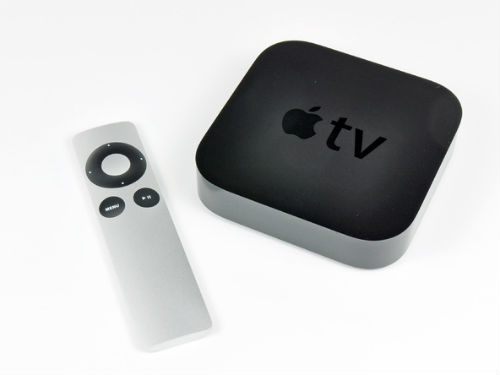 Apple TV comes with a power cable, remote and documentation.